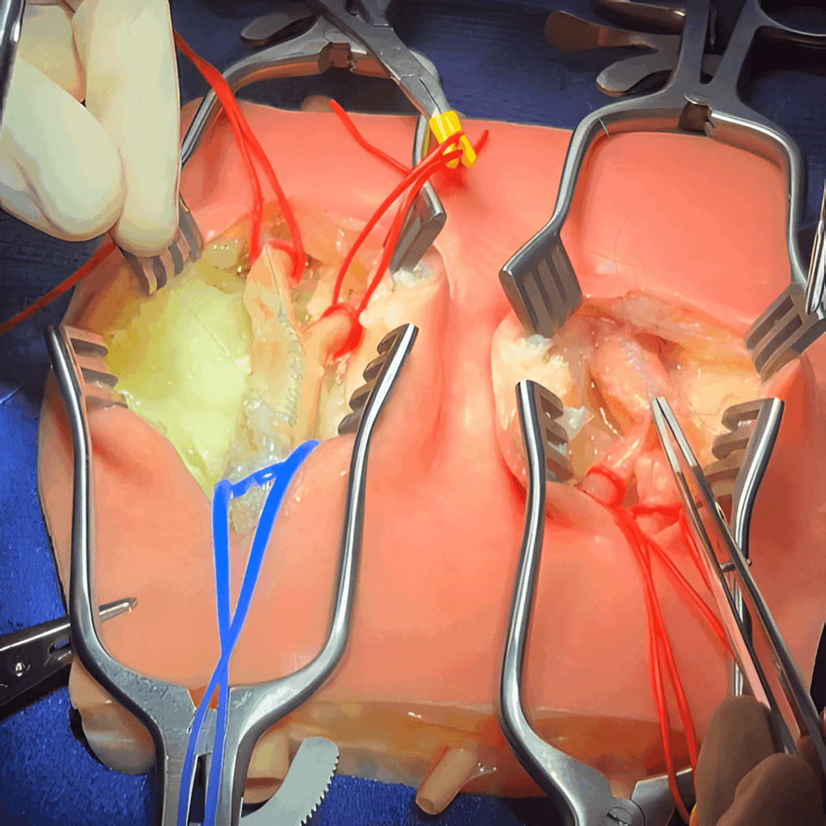 Embedded Carotid Arteries with Plaque and Dermis Model - Image 4