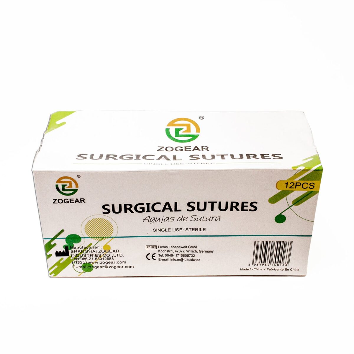 Nylon 4-0 Suture, 3/8 Reverse Cutting Sutures